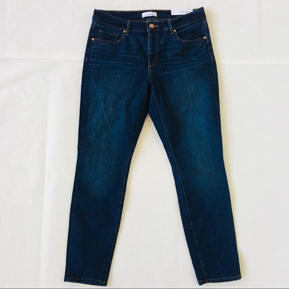 LOFT Denim - LOFT | Curvy Skinny Jeans Classic Dark Indigo Wash